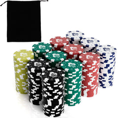 LUOBAO dice-striped design chip adds classic casino style to gameplay