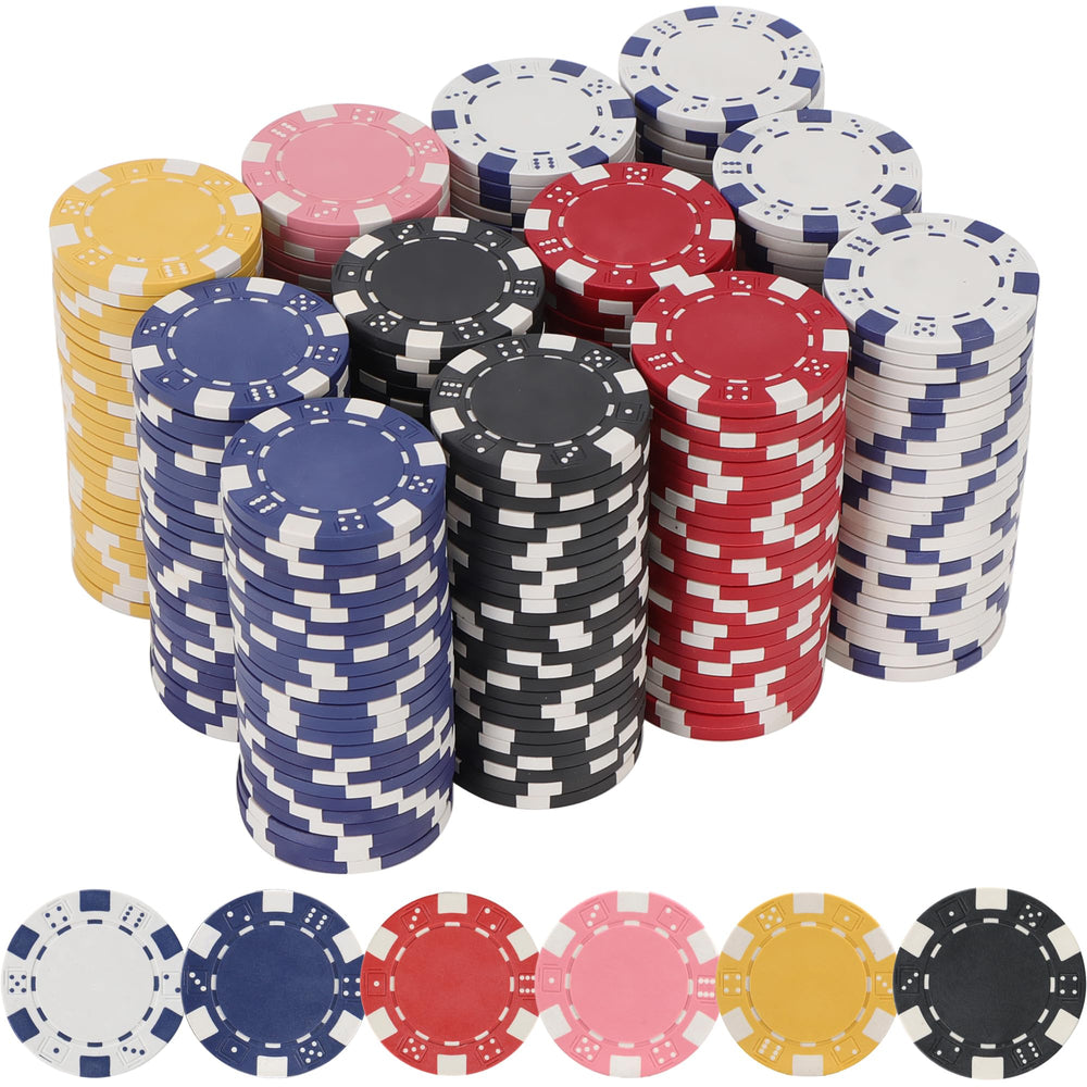 LUOBAO heavy 11.5g poker chip closeup for authentic casino feel