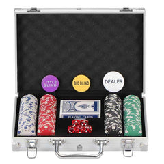 LUOBAO poker chips set with aluminum case for secure storage
