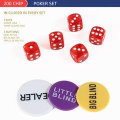 LUOBAO Texas Hold'em and blackjack ready tournament kit
