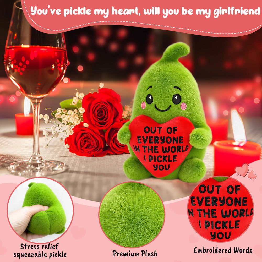 LuoHere pickle soft fabric, squeezable hug buddy at home