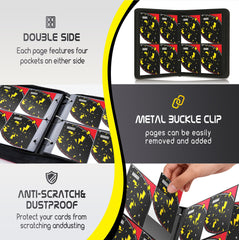 Luporia removable pages for easy rearranging of your collection.