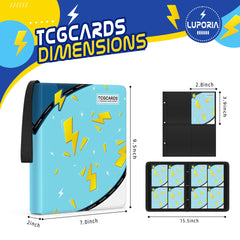 Luporia binder with 50 removable sleeves for flexible organization