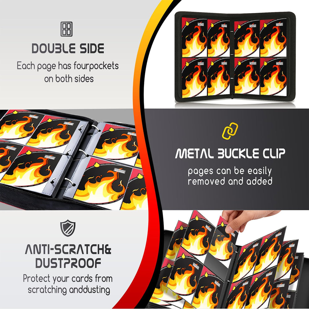 Luporia acid-free pages help preserve card details without yellowing