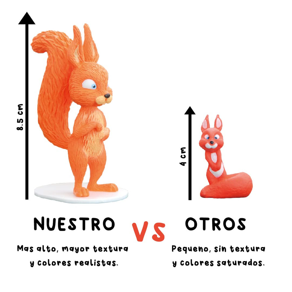 LUPPA durable non-toxic PVC figures withstand daily play.