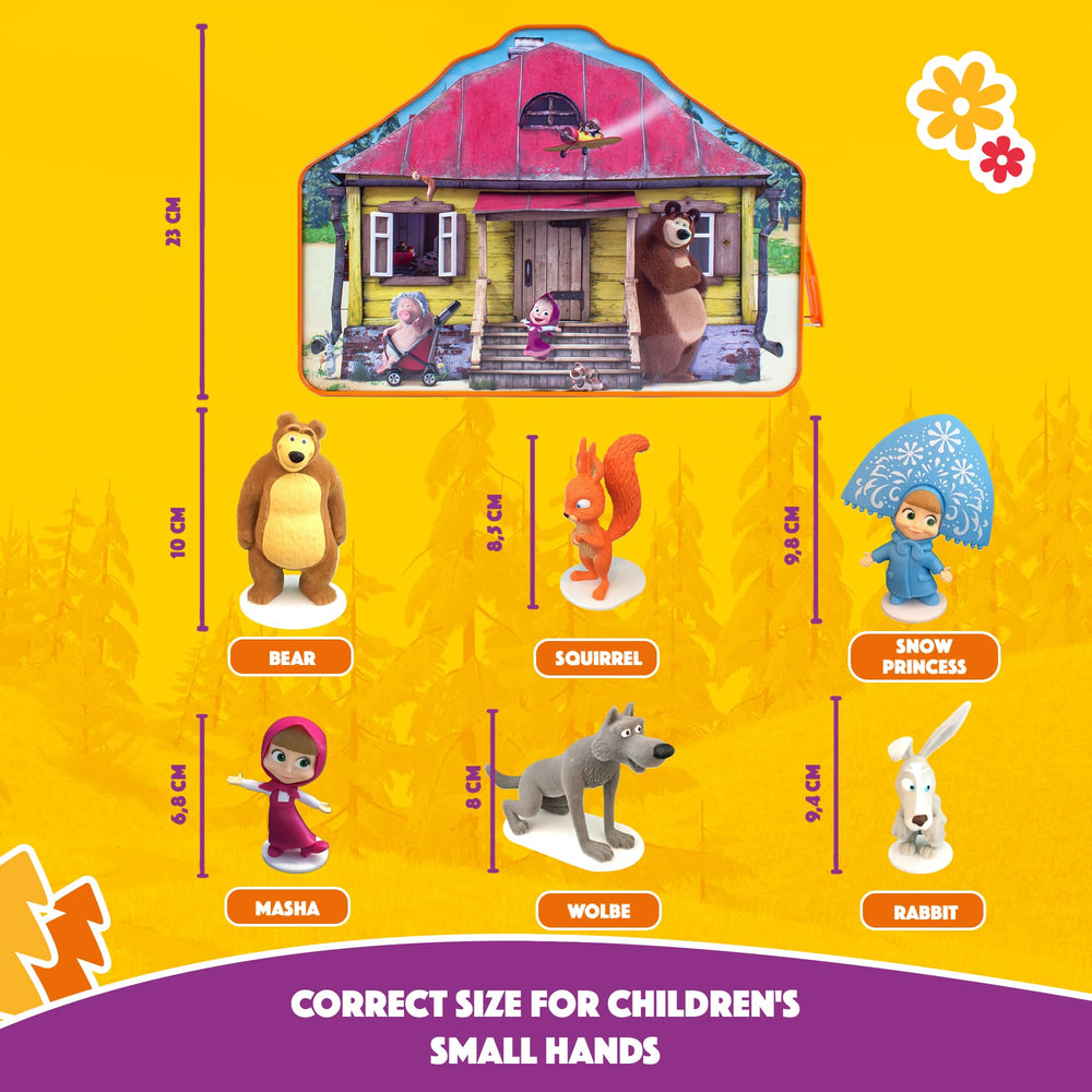 Luppa Masha Bear figures ready for shelf display or playtime