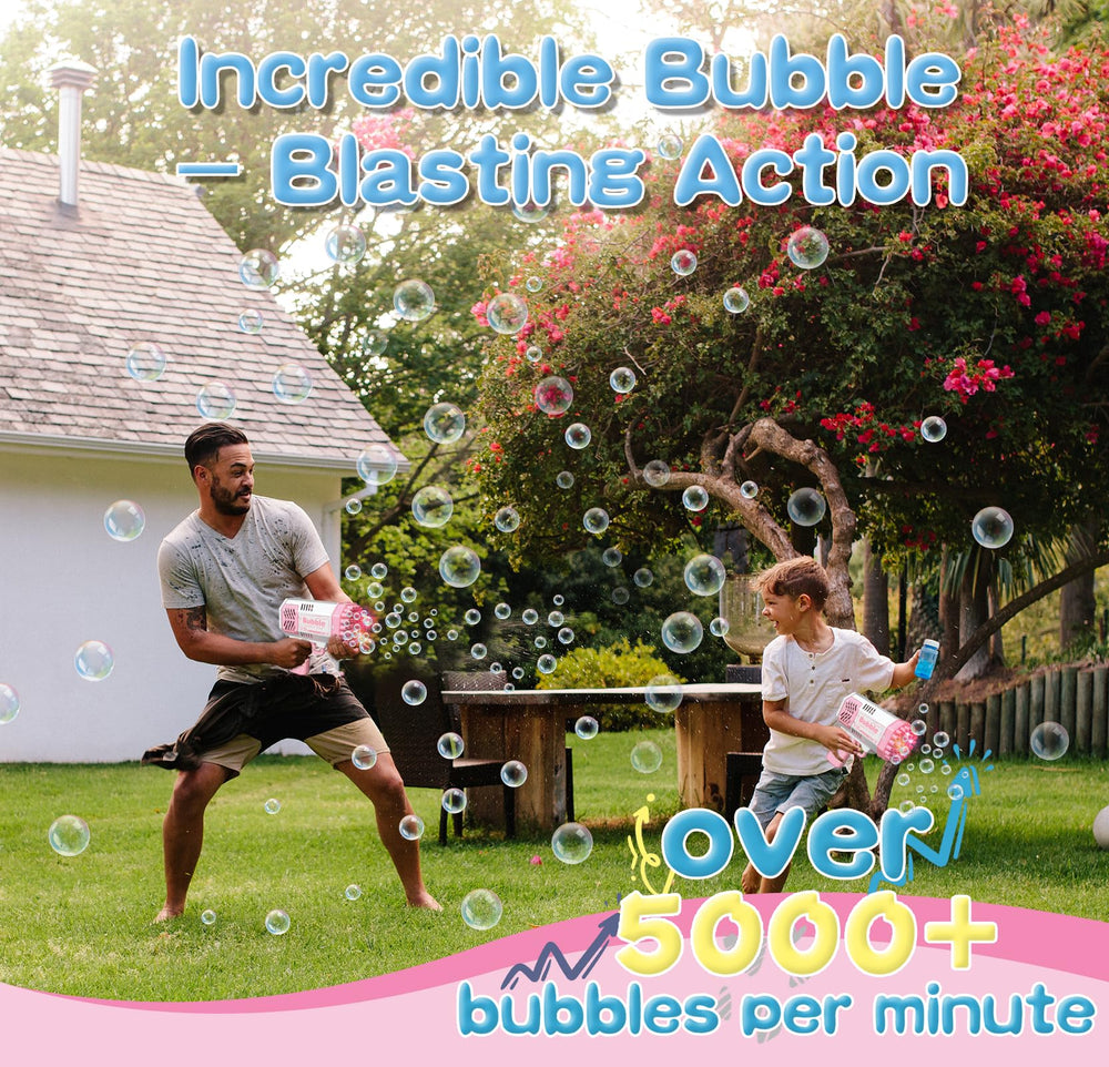 LUSJNGE easy press operation helps toddlers create bubbles effortlessly