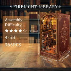 Luuwik Firelight Library Nook reveals the owner's name, adding a playful narrative.