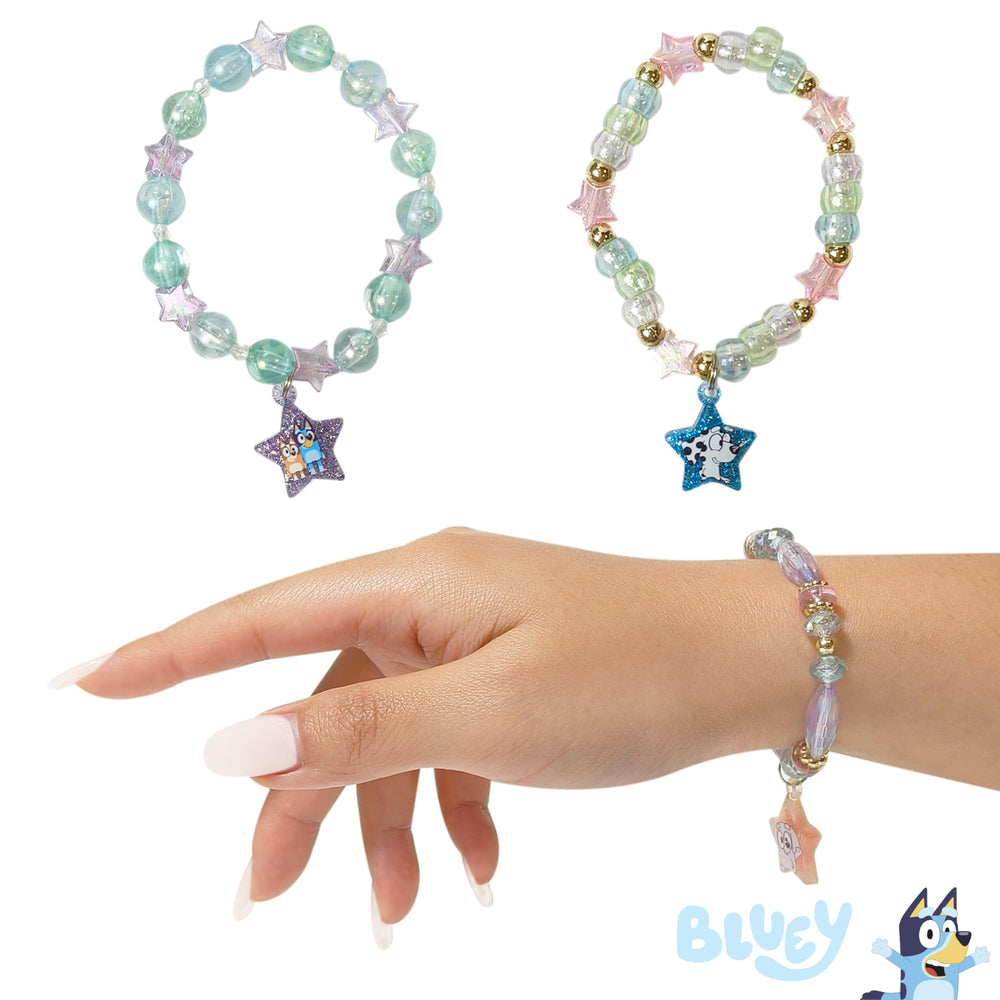 LUV HER Bluey Girls Jewelry Set bracelet emblem text, durable kids' accessory