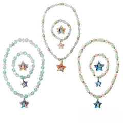 LUV HER Bluey Girls Jewelry Set necklace beads close-up, safe and colorful