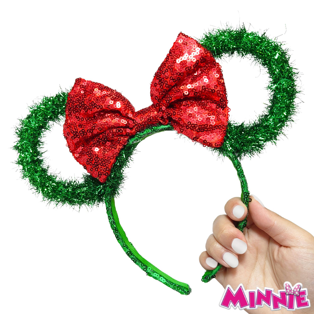 LUV HER Christmas headband with jingle bells enhances festive cheer