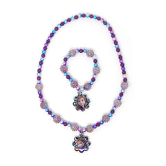 LUV HER Disney Frozen bead necklace close-up with vibrant accents for styling creativity