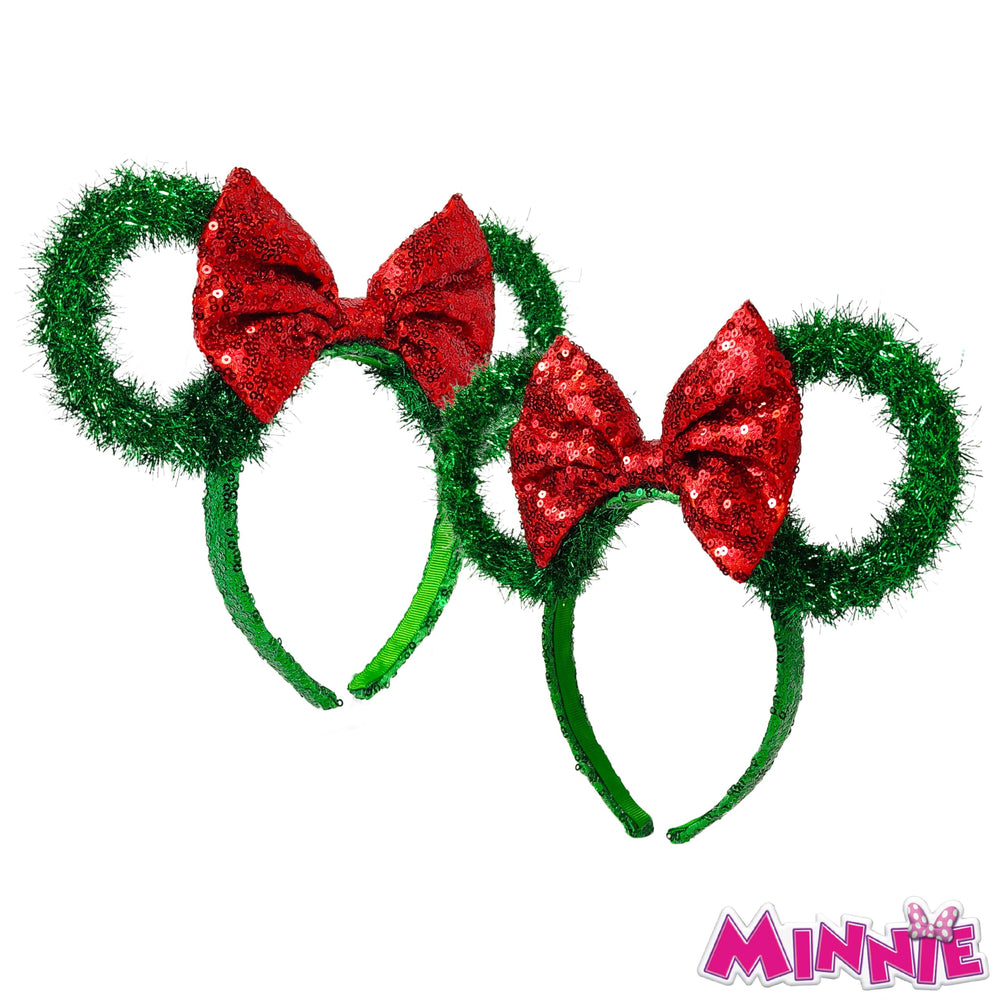LUV HER Minnie necklace with light‑up elements and 3D Mickey charms for magical glow