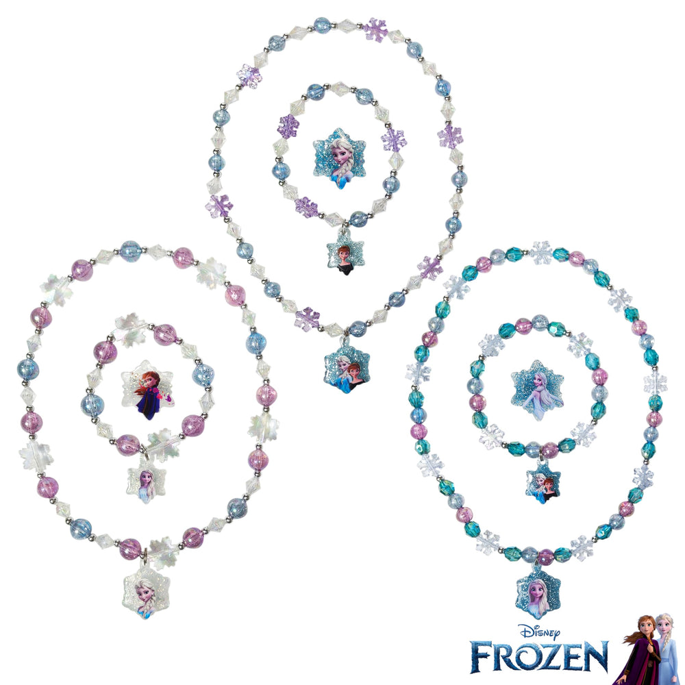 LUV HER Frozen bracelets with emblem text for easy kid-friendly accessorizing.