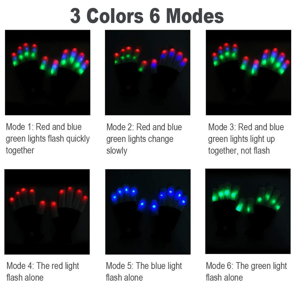 Luwint finger light up gloves provide safe, playful lighting