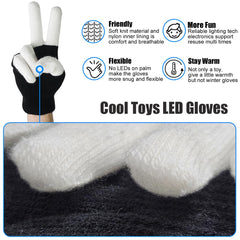 Luwint gloves feature soft knit fabric for comfortable all-night wear.