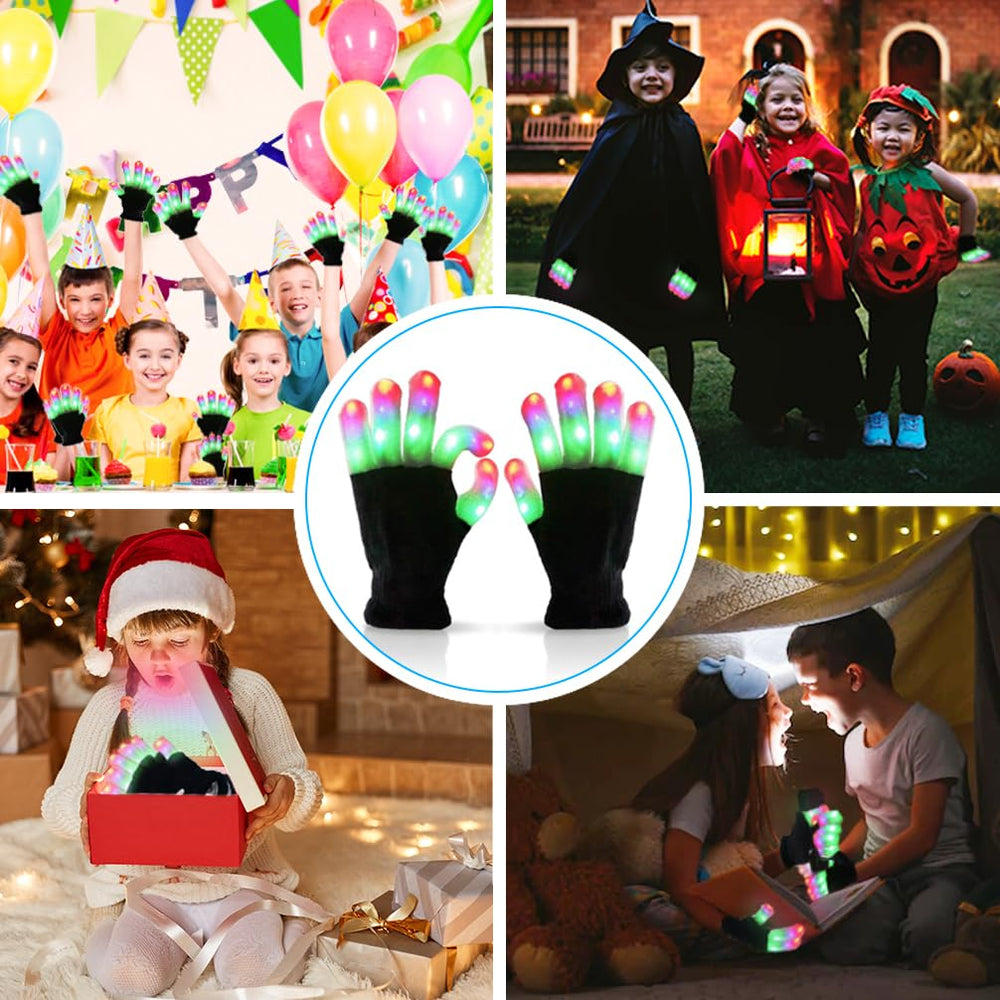 Luwint knitted LED gloves keep hands warm and bright