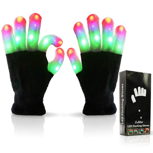 Luwint LED Light Up Gloves flash vibrant colors for eye-catching stage performances.