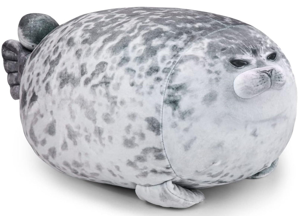 LUXSIT seal pillow front view, ultra-soft cuddle companion for lounging
