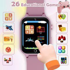 Luyiilo Kids Games Watch alarm clock feature helps kids stay on schedule.