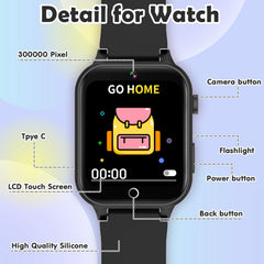 Luyiilo Kids Games Watch screen protection, tough film guards against daily bumps.