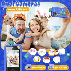 Luyiilo Kids Smart Phone Toy dual cameras for creative photos.