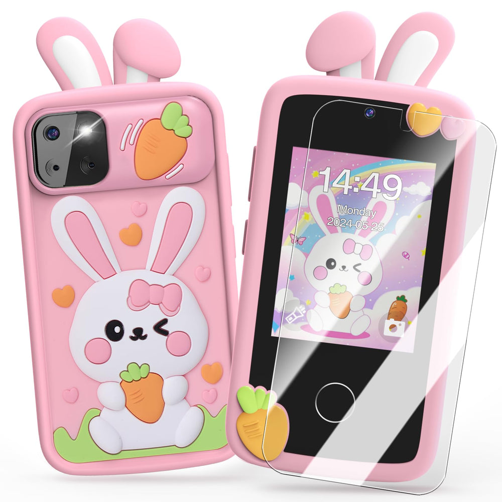 Luyiilo Kids Smart Phone Toy front view promotes imaginative play with a kid-friendly design.