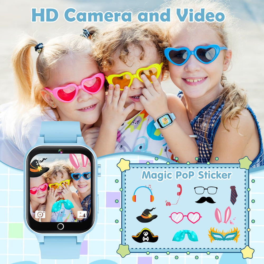 Luyiilo Kids Smart Watch unicorn face, playful design supports imaginative play.