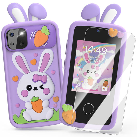 Luyiilo Kids smartphone toy front view with 2.8-inch touchscreen for playful learning