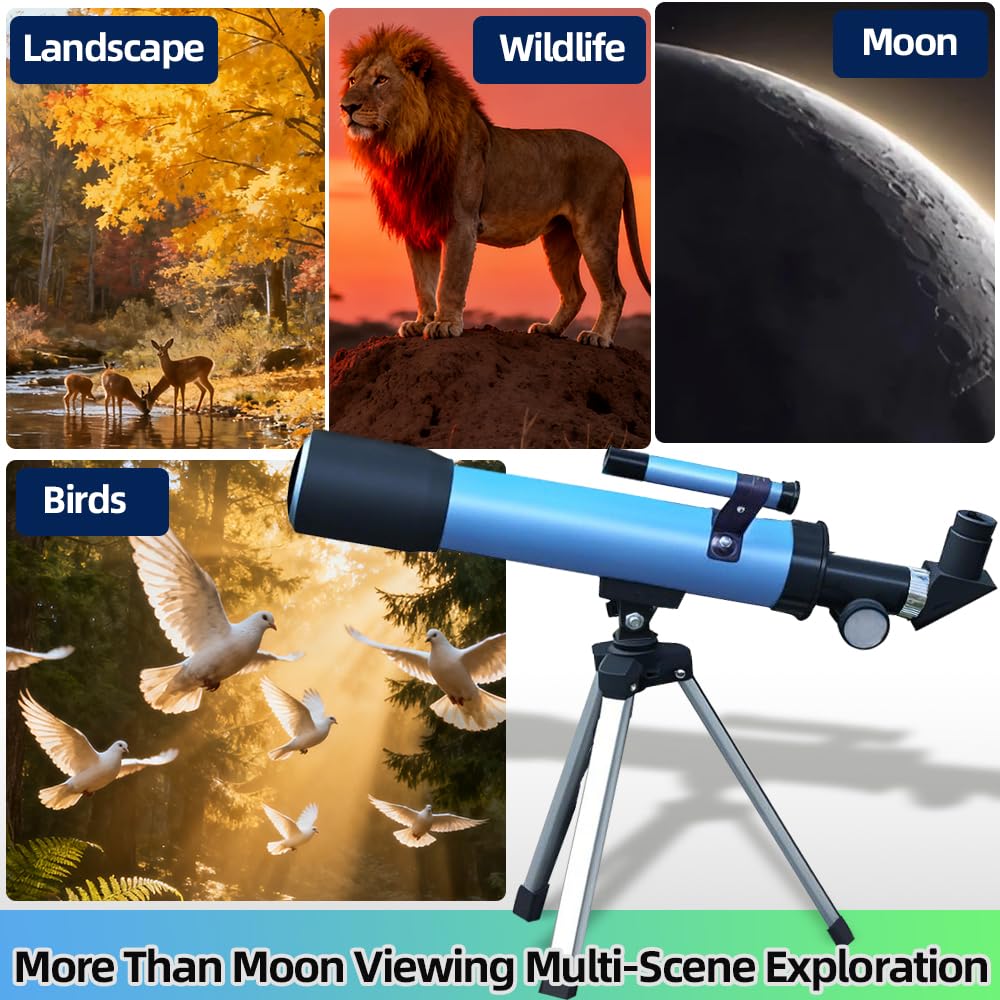 Luzsco Kids Telescope compact, lightweight design for easy transport.