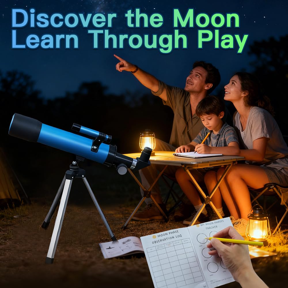 Luzsco Kids Telescope Barlow lens expands viewing options for exploring.