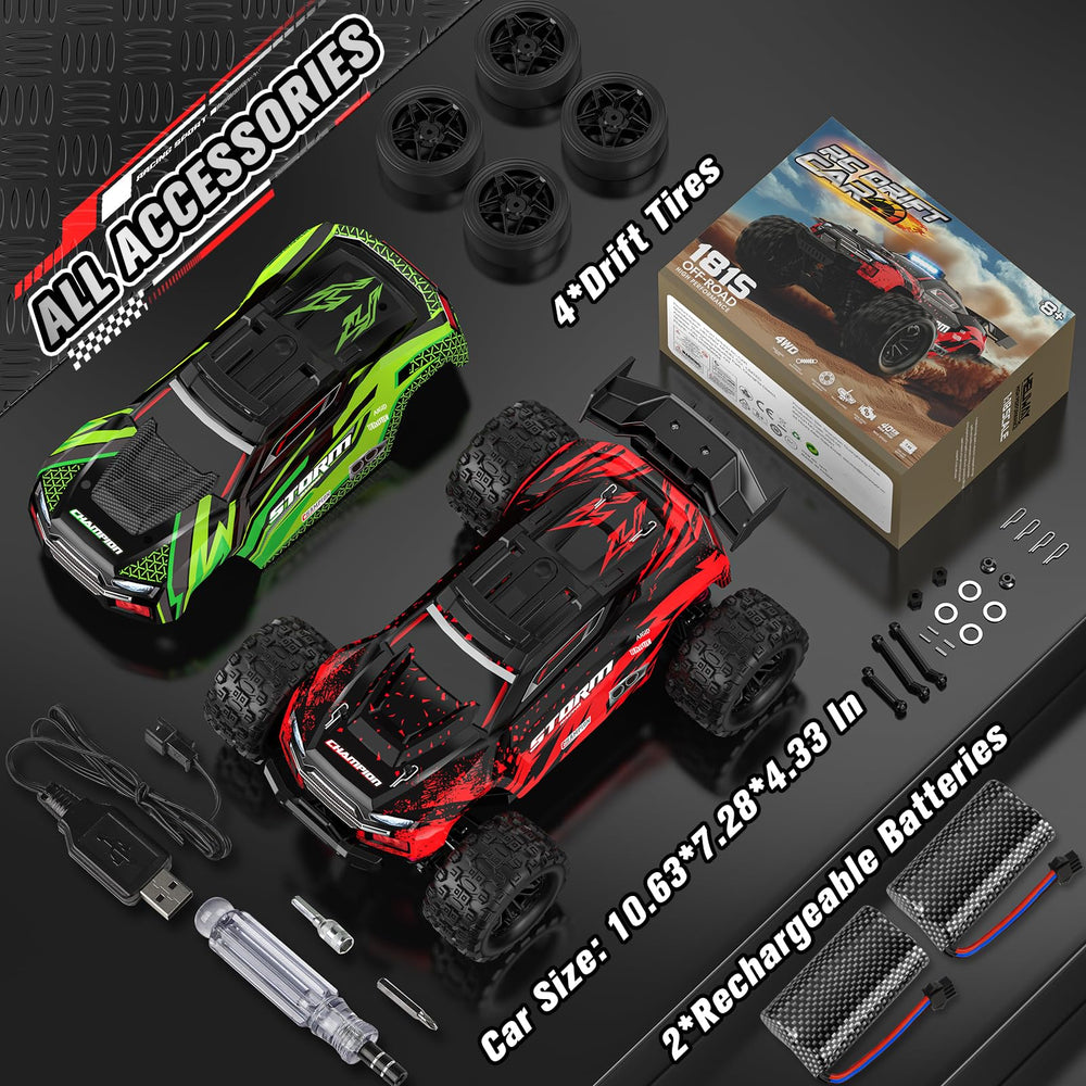 Lvcdzr 1:18 RC car chassis close-up showing reinforced frame