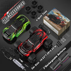 Lvcdzr 1:18 RC car chassis close-up showing reinforced frame