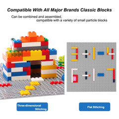 LVHERO gray baseplates enable safe, durable stacking for playful displays