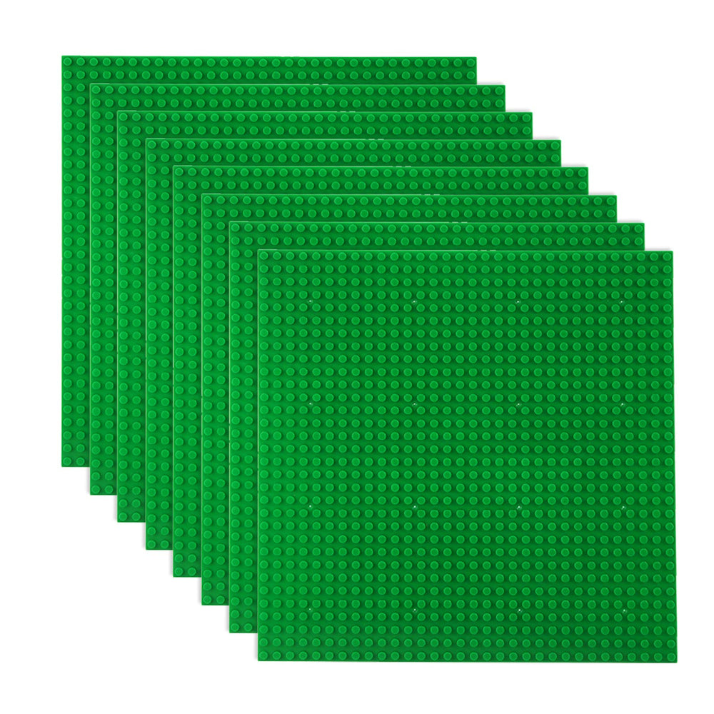 LVHERO Classic baseplates 10x10 green front view showing sturdy build and layout compatibility