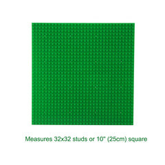 LVHERO Classic baseplates 10x10 green side view stacked for expansion