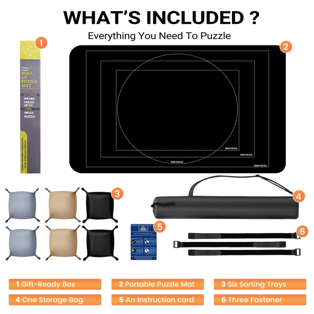 Lwoeo travel bag keeps puzzle pieces organized on the go.