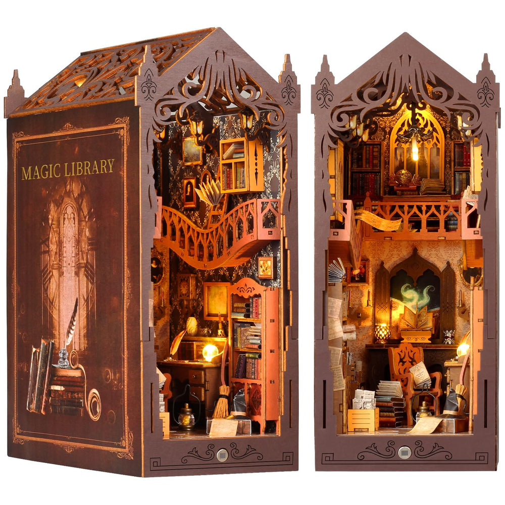 Lycidae completed booknook on a shelf as cozy decor