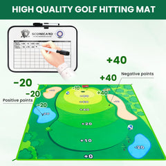 LYDARZ Battle Golf Set party-ready mat supports family-friendly golf games.