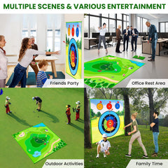 LYDARZ Swing-training mat helps backyard practice feel more professional.