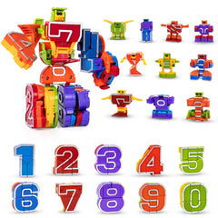 Lydaz Number Bots robot toy with number blocks for early math exploration.