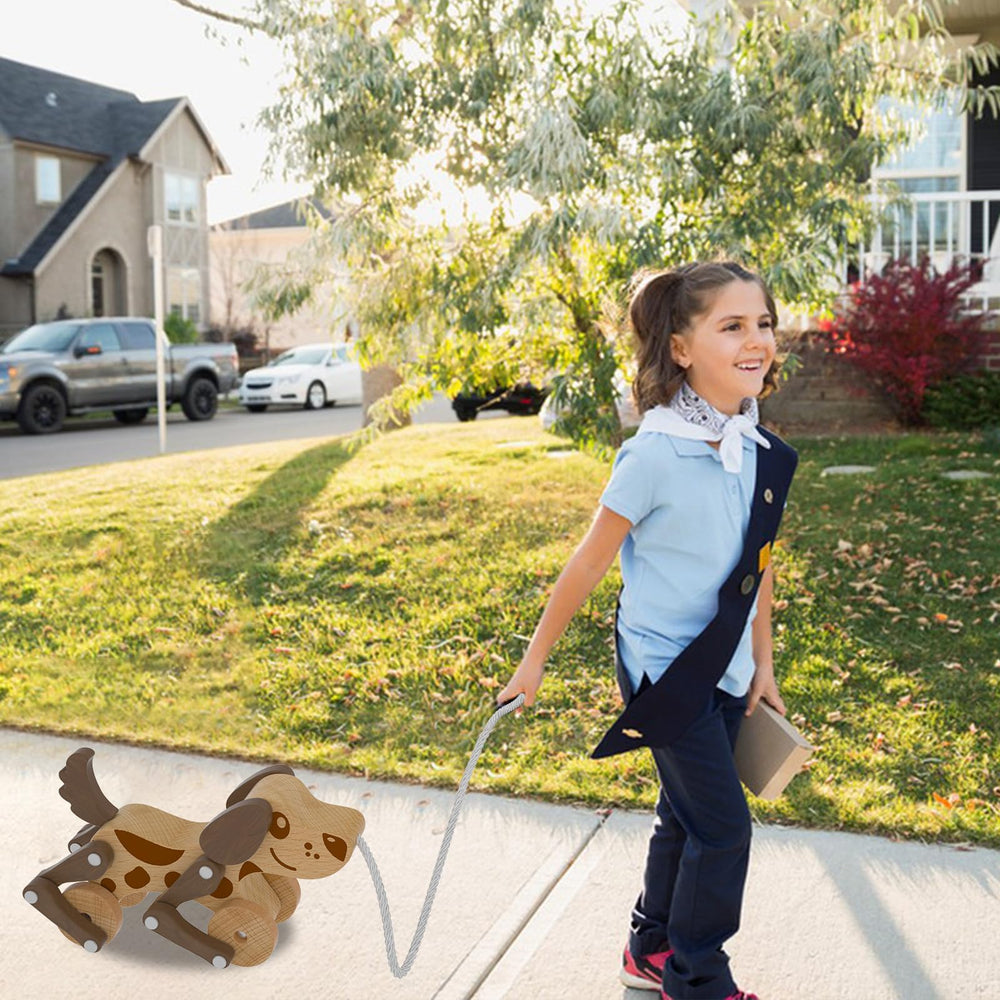 LKyoxs pull-along toy is easy for little hands to grip and maneuver.