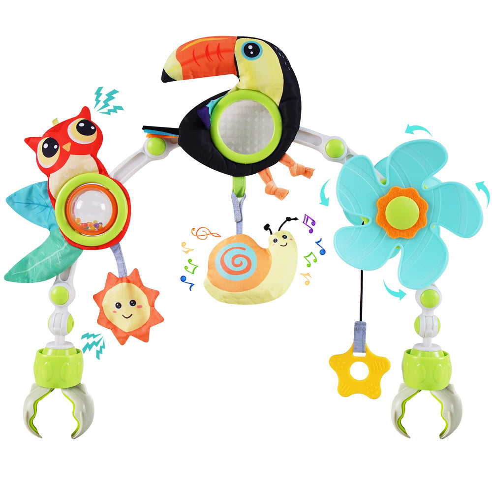 Lynncare arch with music snail inspires gentle auditory stimulation during playtime