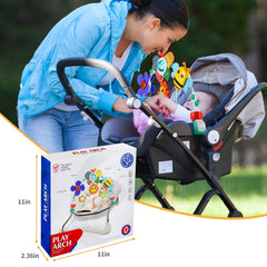 Lynncare bassinet-arch hanging design over a crib for visual stimulation