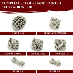LYNX DND dice sit at rest, showing precise symmetry and legible numerals.