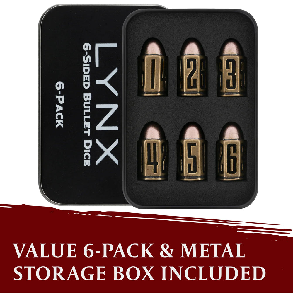 Lynx heavy brass dice in hand showcasing premium feel for game nights.