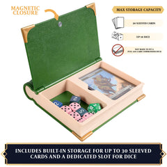 LYNX MTG Commander Codex reversible layout supports left or right placement.