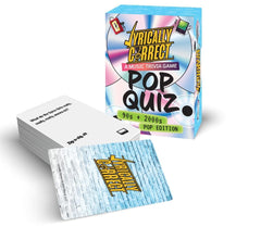 Lyrically Correct finish-the-lyrics challenge cards spark quick thinking and laughs.