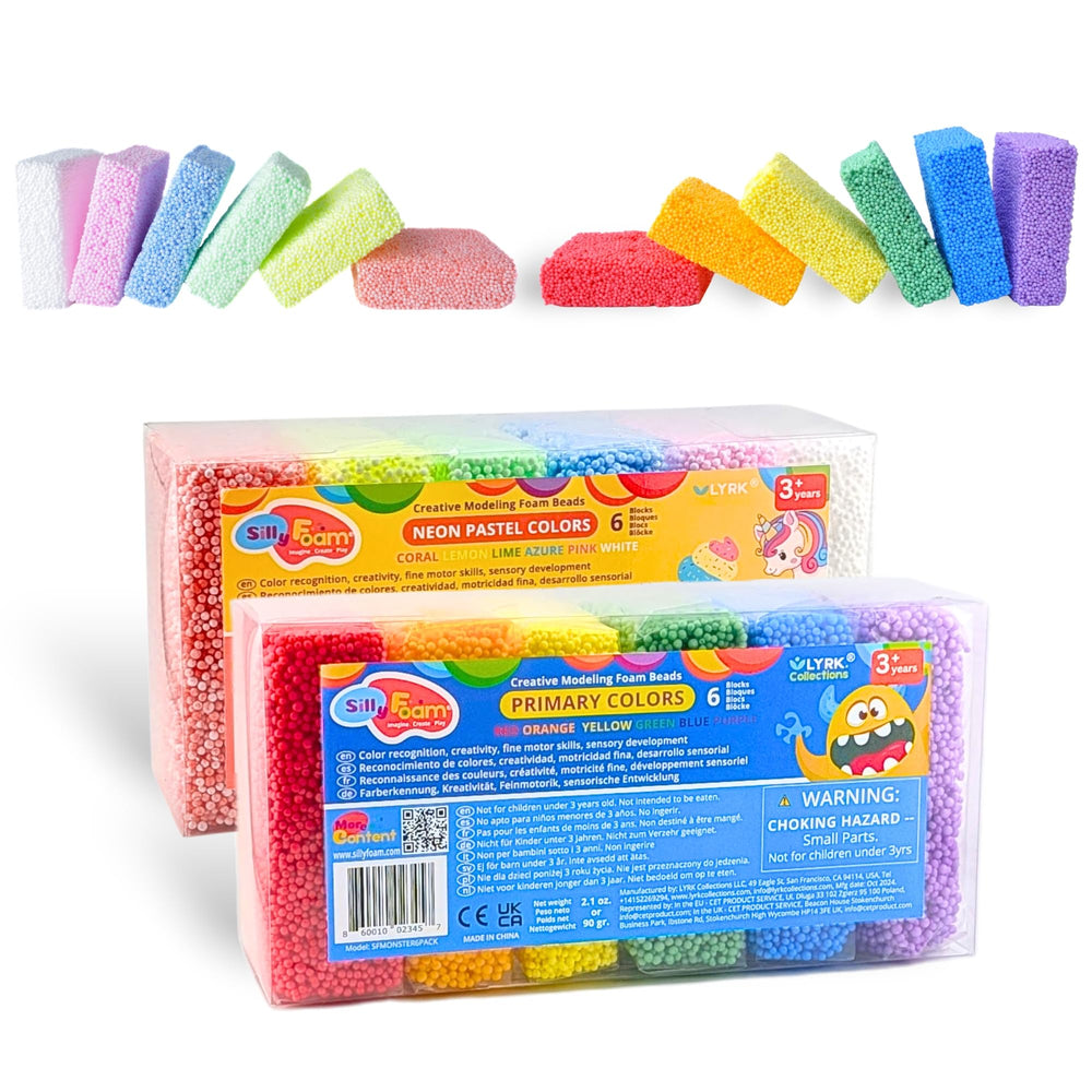 LYRK Silly Foam beads closeup for tactile play and creative exploration.