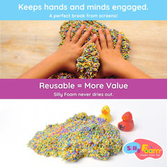 LYRK Silly Foam sensory play showcases soft texture for exploration